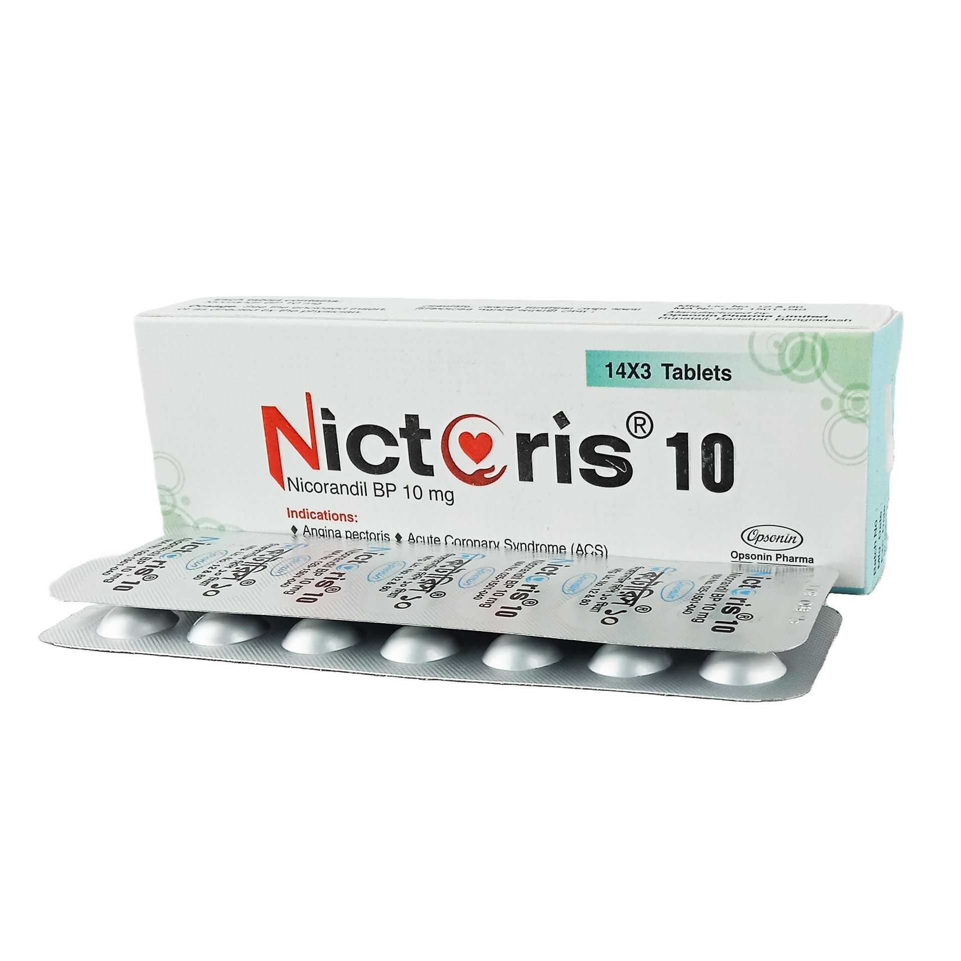 Nictoris 10mg Tablet