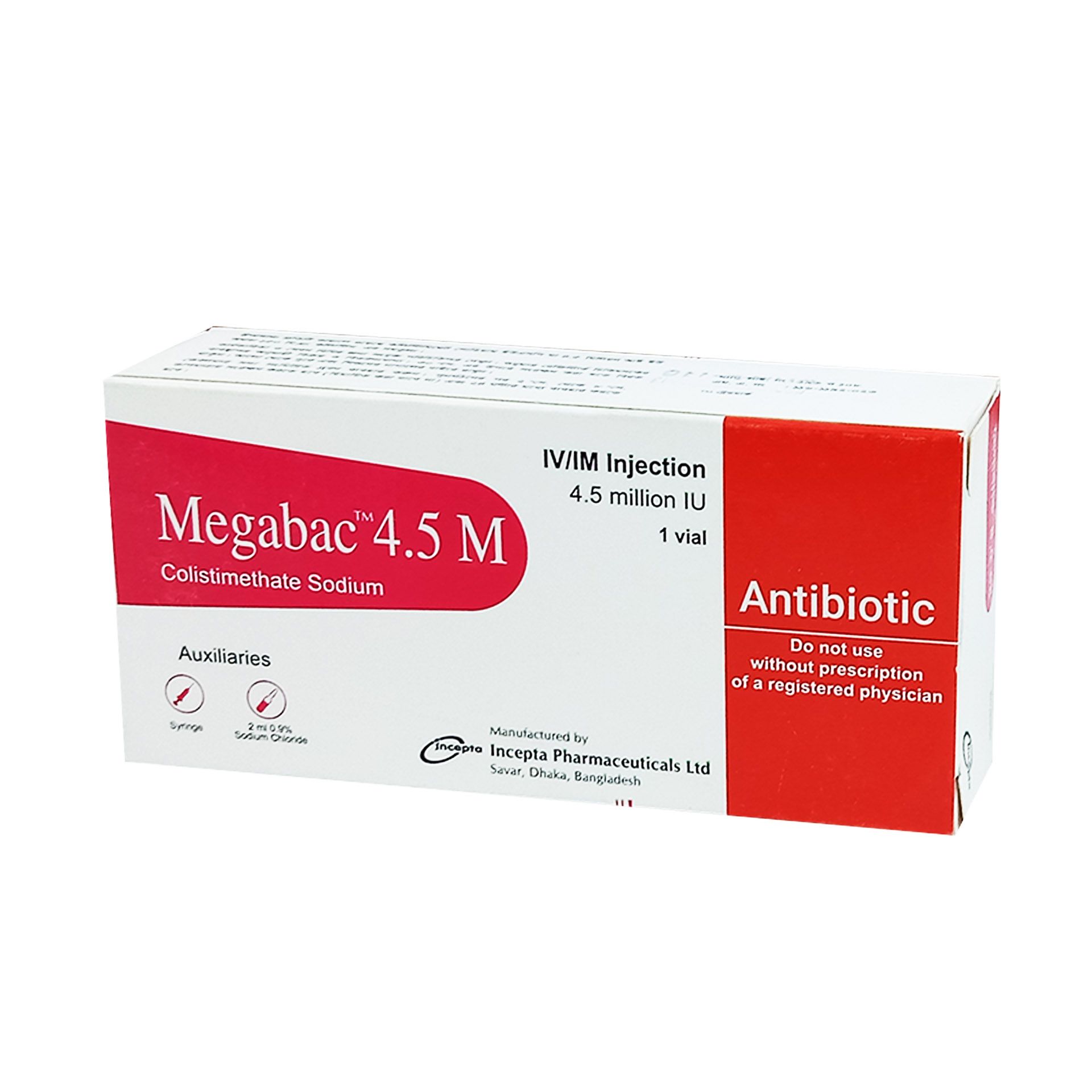 Megabac 4.5MIU IM/IV Injection 4.5 MIU (150mg) Injection