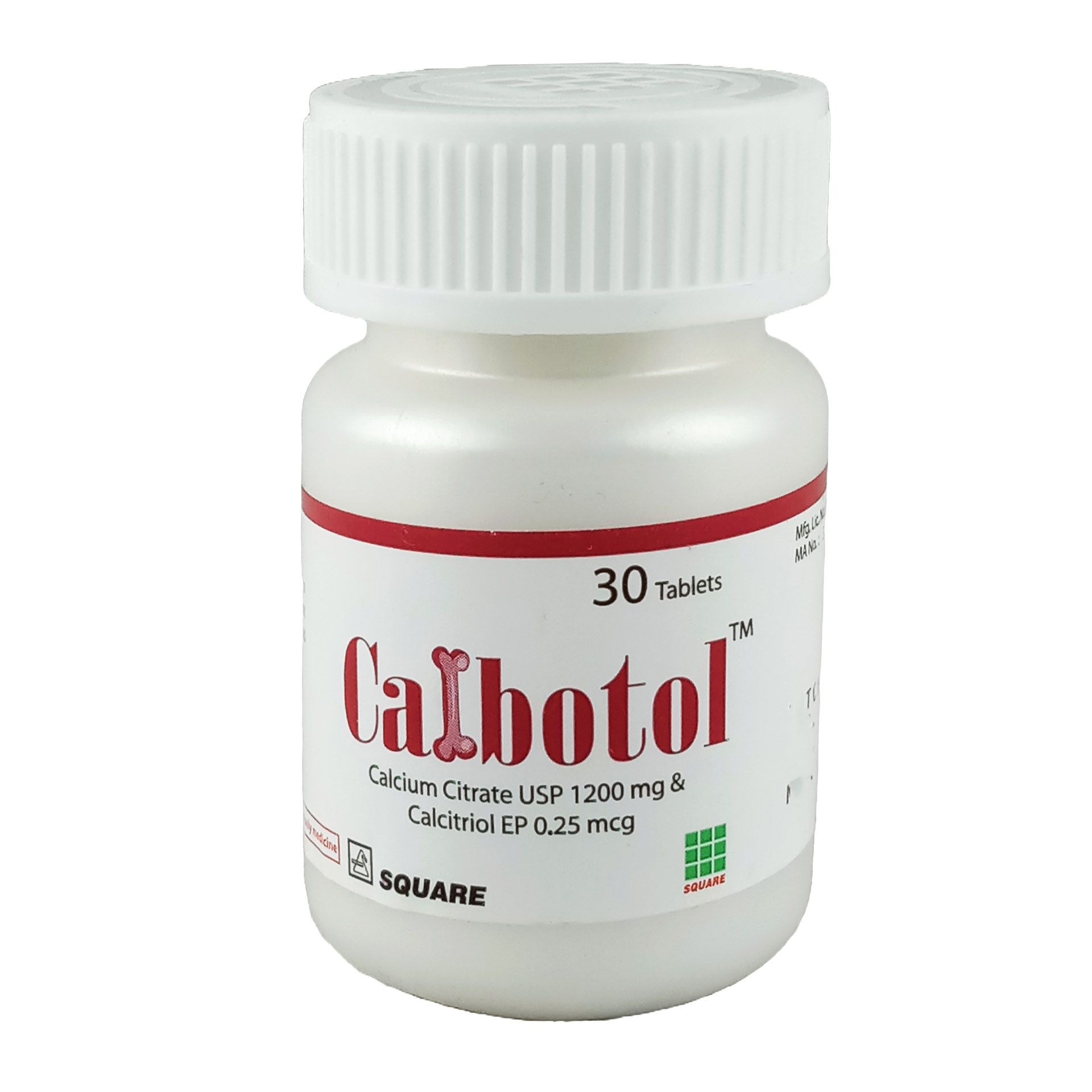 Calbotol 0.25mcg+252mg Tablet