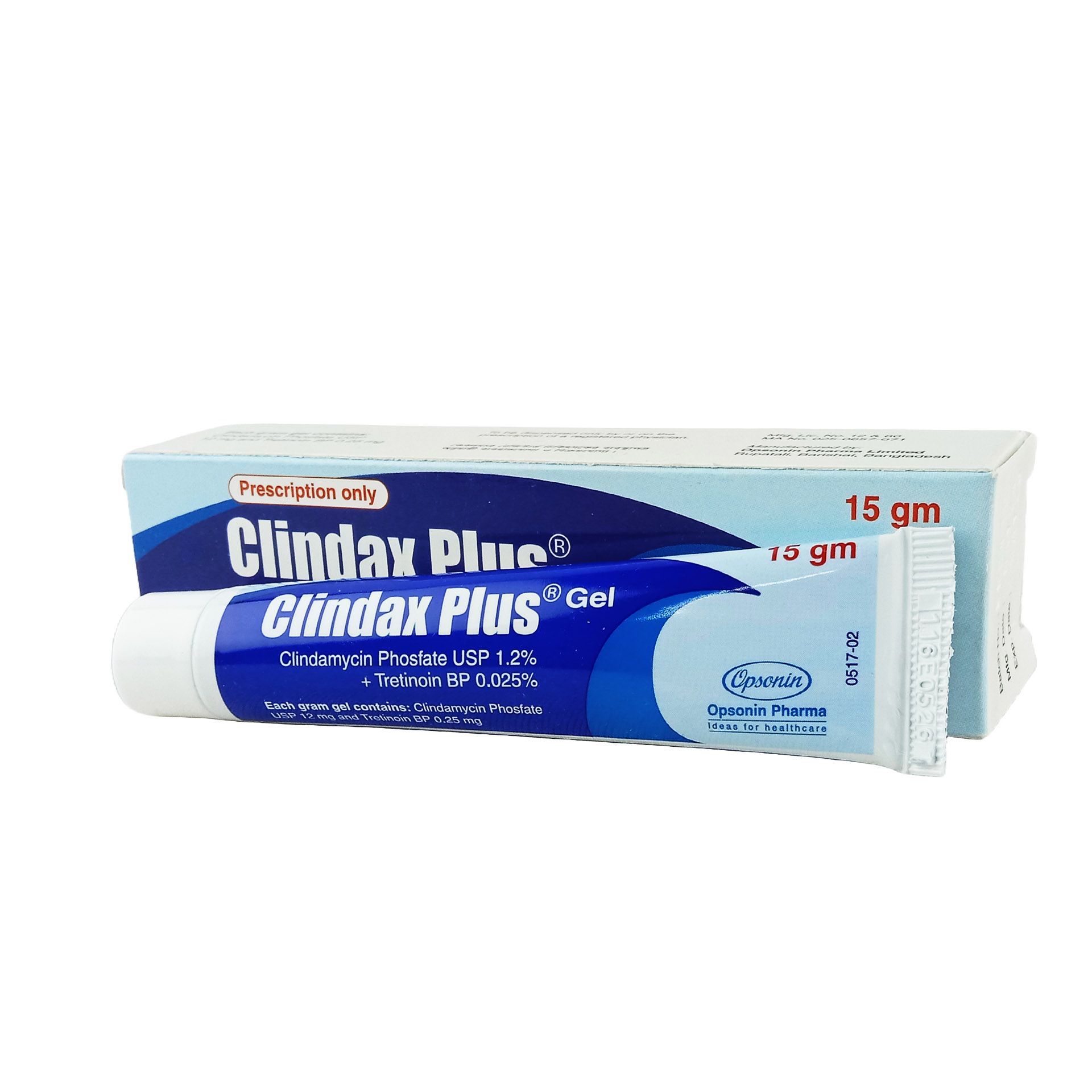 Clindax Plus Gel 1.2gm+.025gm/100gm Gel