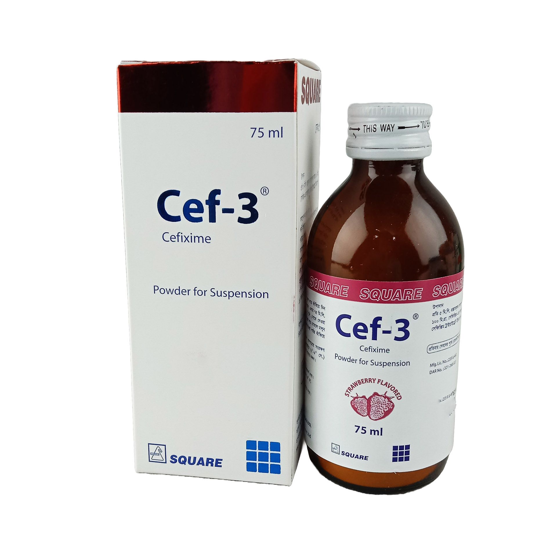 Cef-3 75ml 100mg/5ml Powder for Suspension
