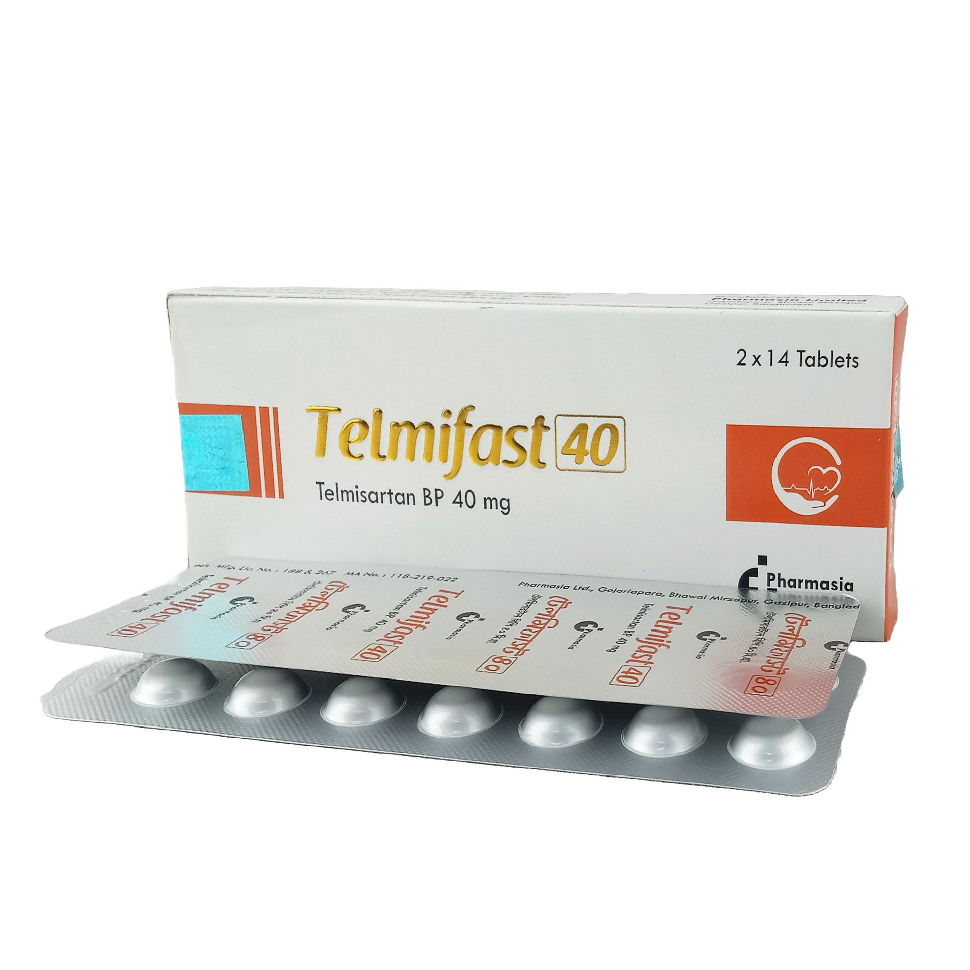Telmifast 40mg Tablet