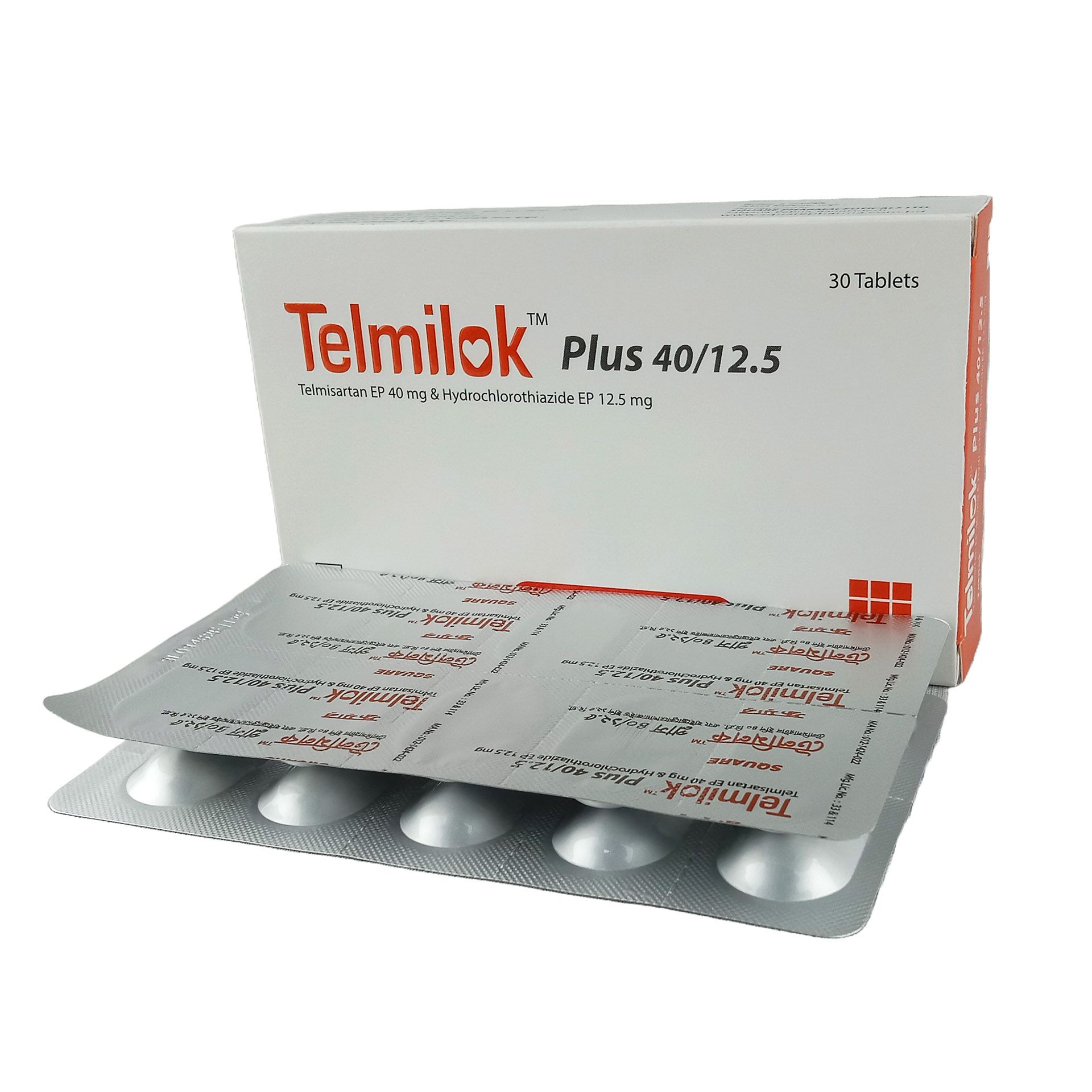Telmilok Plus 12.5/40 12.5mg+40mg Tablet