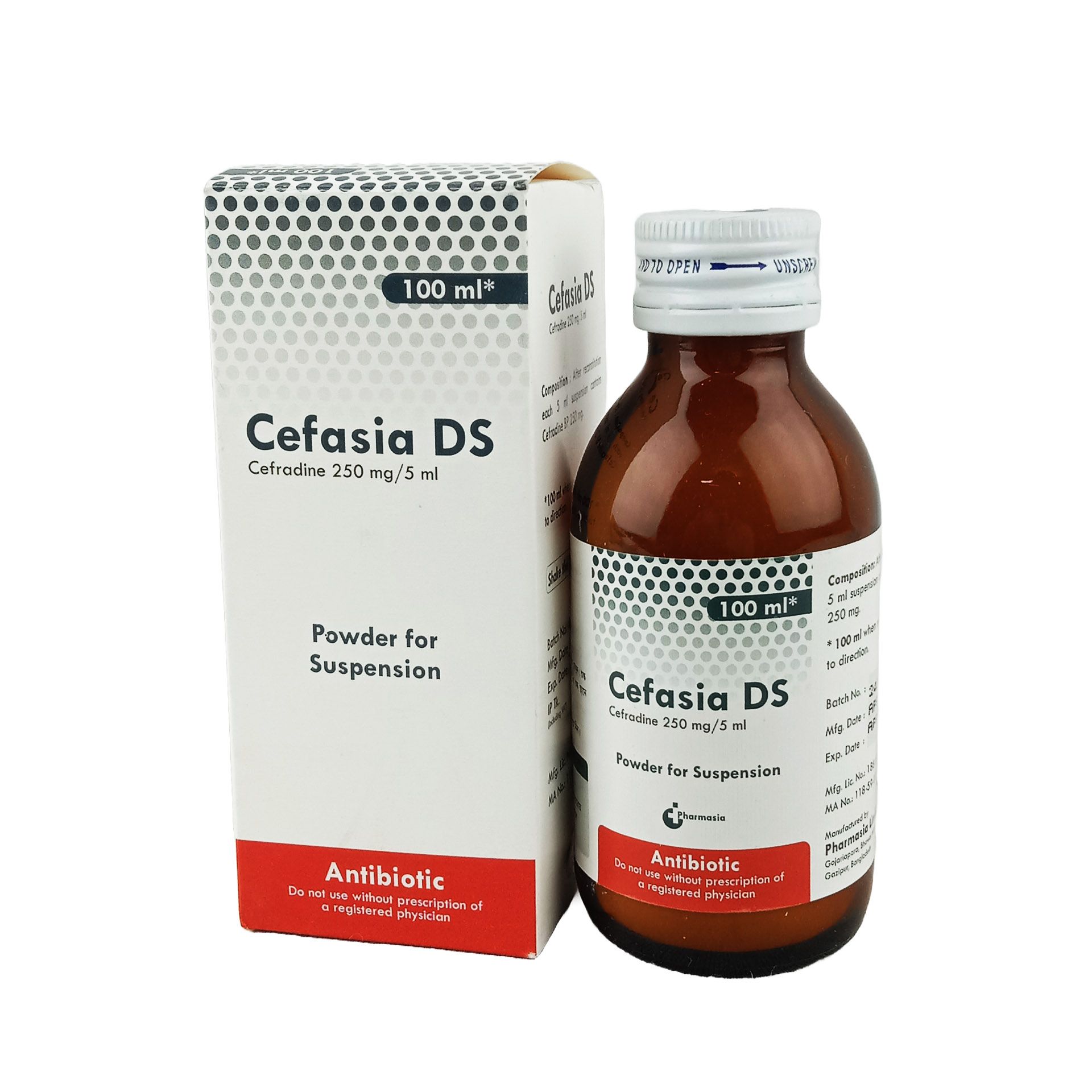 Cefasia DS 250mg/5ml Powder for Suspension