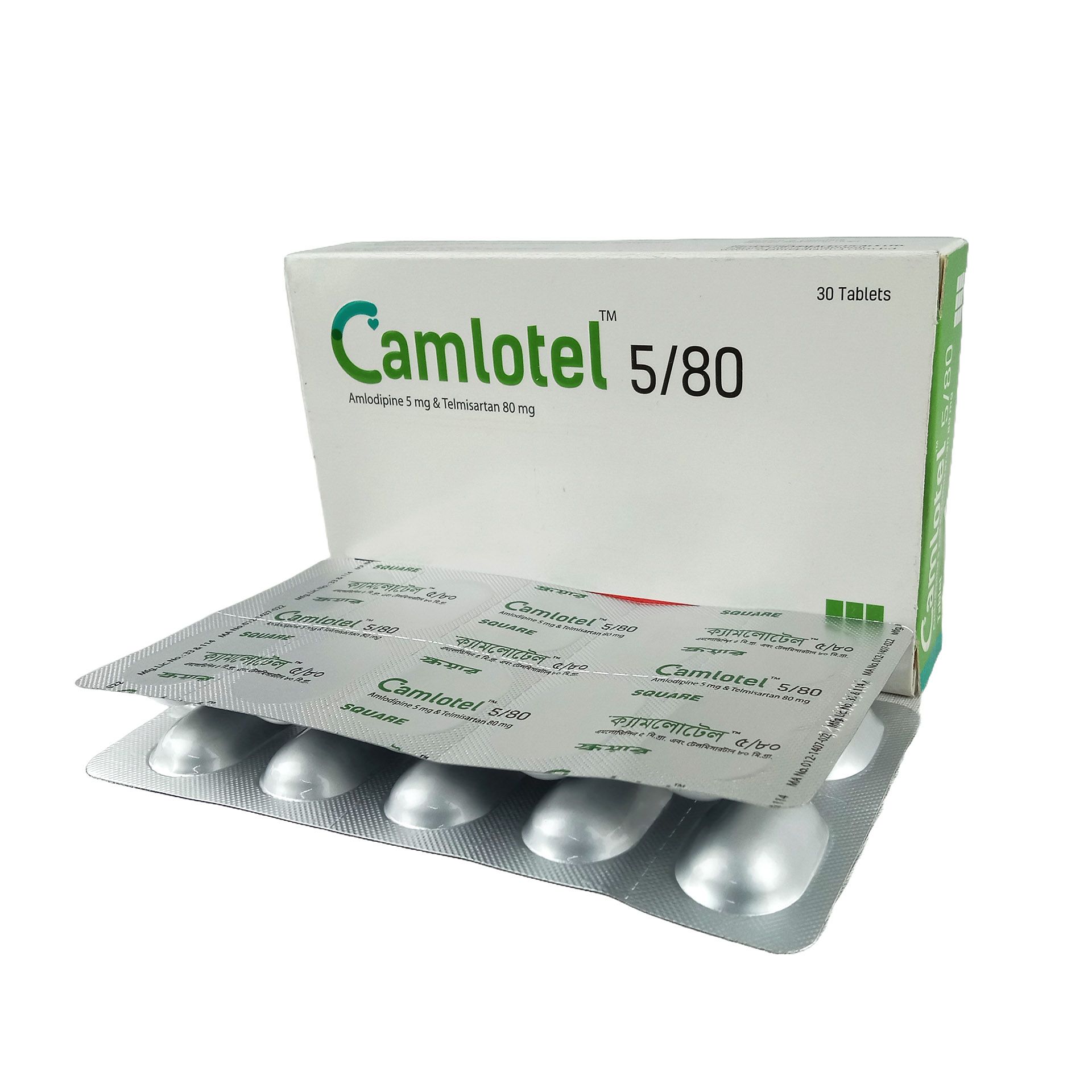 Camlotel 5/80mg+5mg Tablet