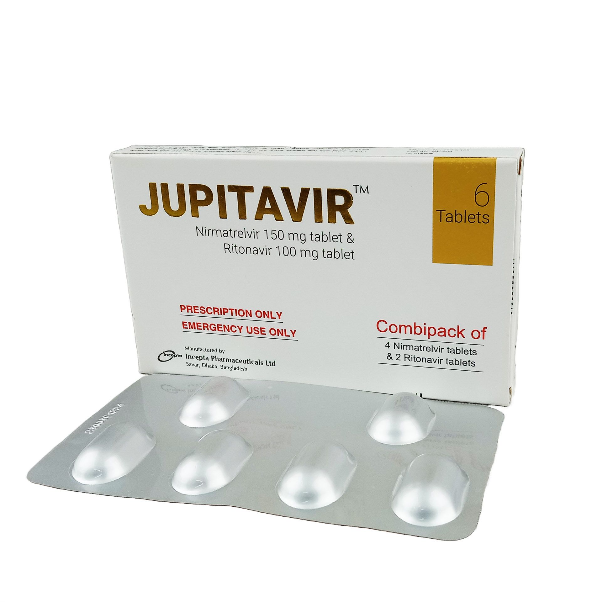 Jupitavir 150mg+100mg Tablet