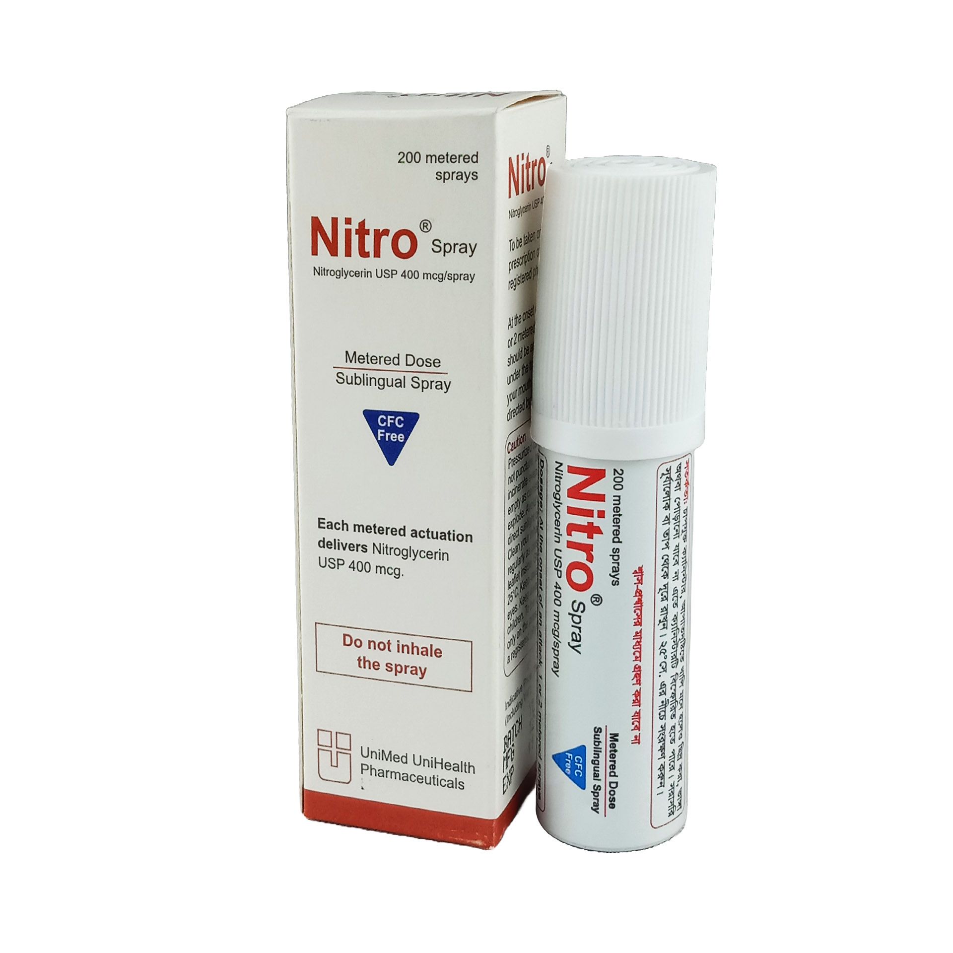 Nitro Spray 400mcg Spray