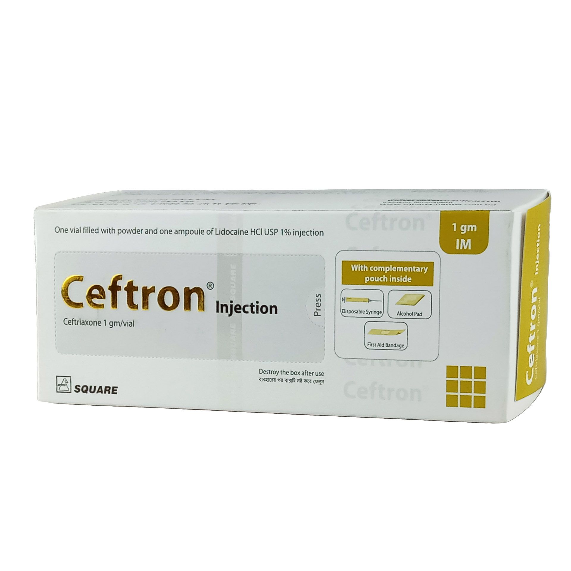 Ceftron 1 IM 1gm/vial Injection
