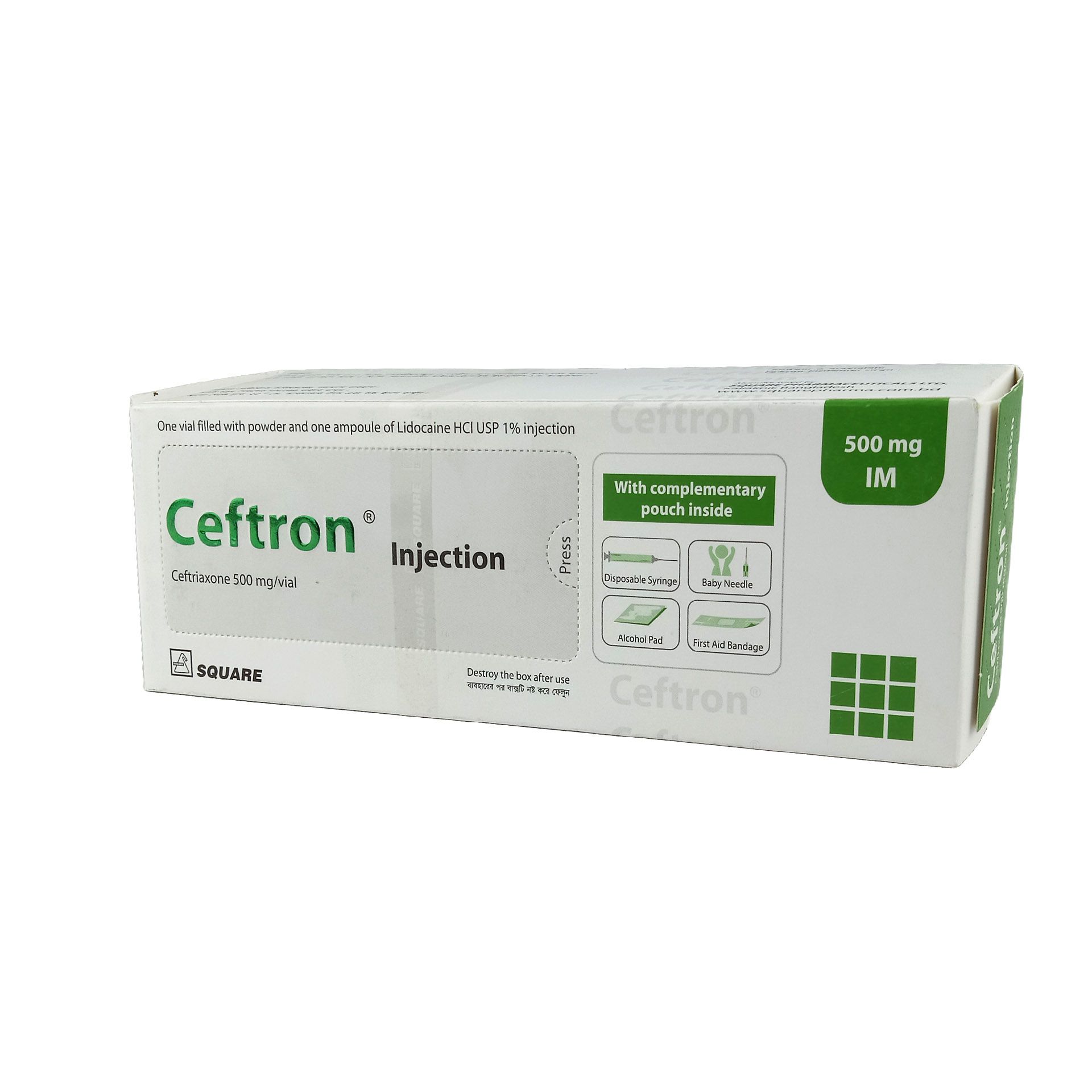 Ceftron 500 IM 500mg/vial Injection