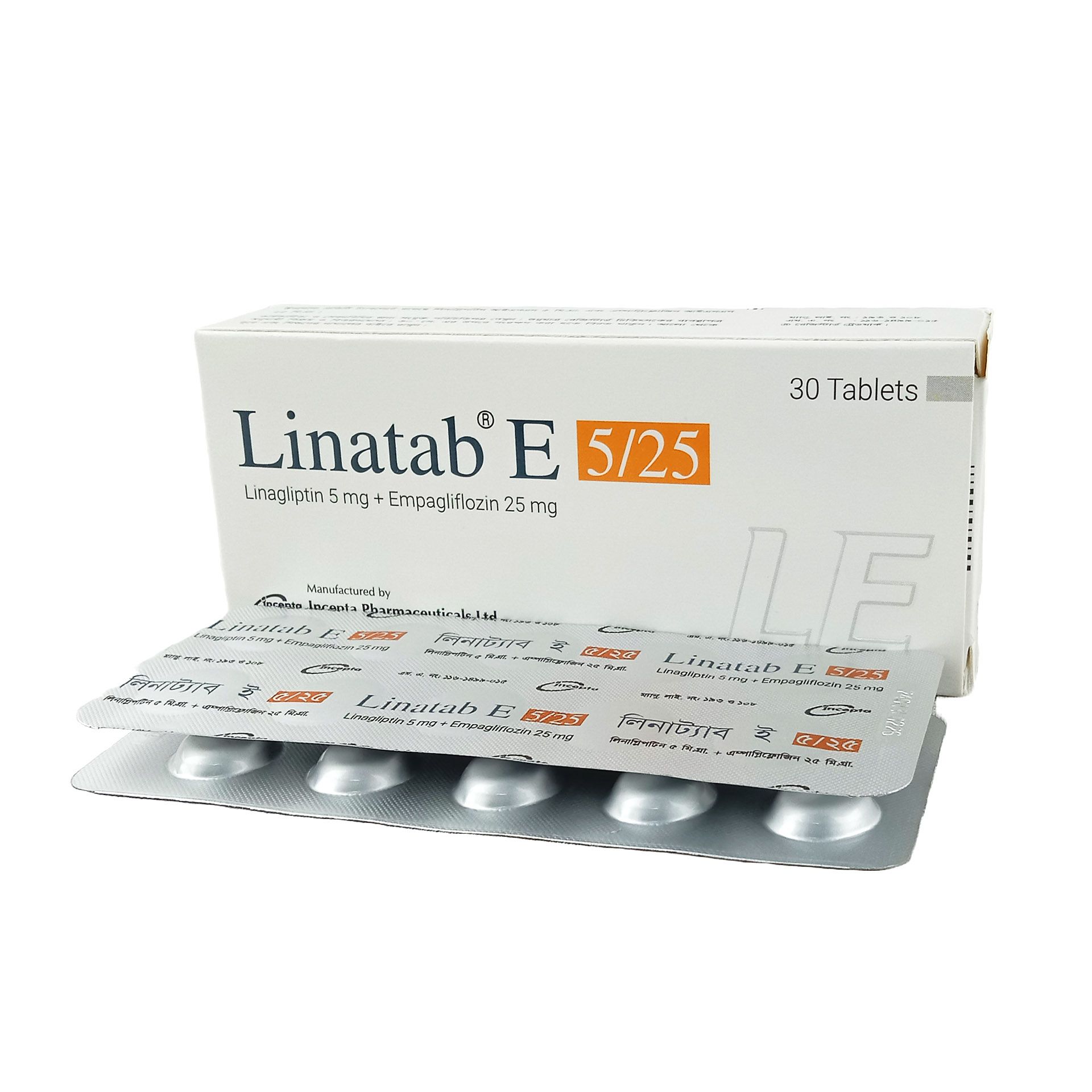Linatab E 5/25mg+5mg Tablet