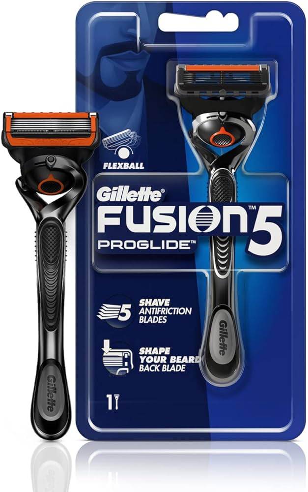Gillette Fusion Proglide Razor for Men | Pack of 1 | with styling back blade for Perfect Shave and Perfect Beard Shape  