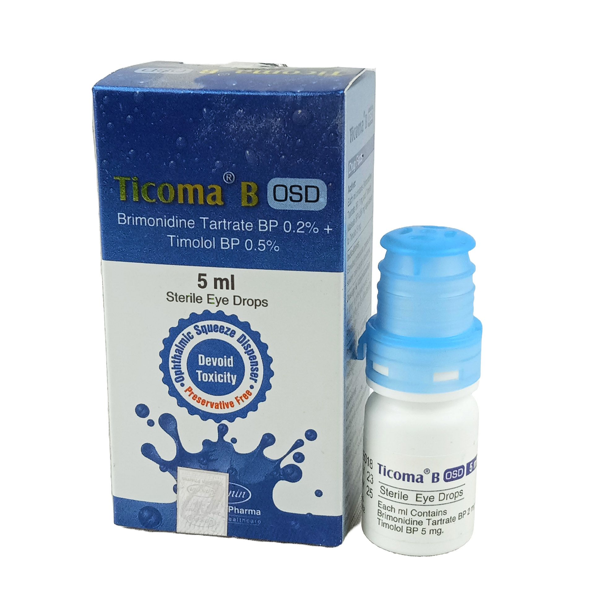 Ticoma B OSD 0.2%+0.5% Eye Drop