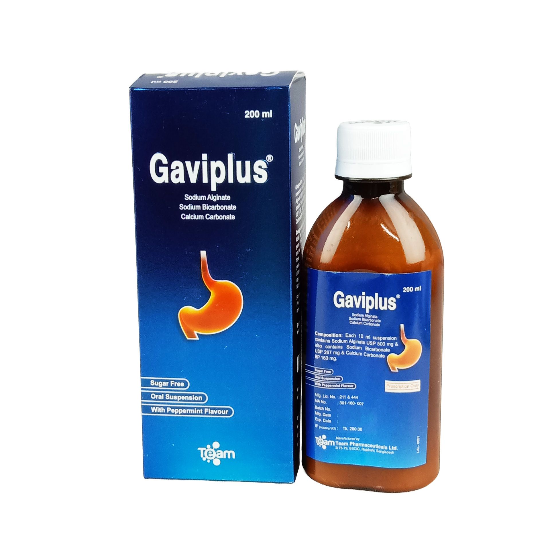 Gaviplus 500mg+267mg+160mg/10ml Suspension