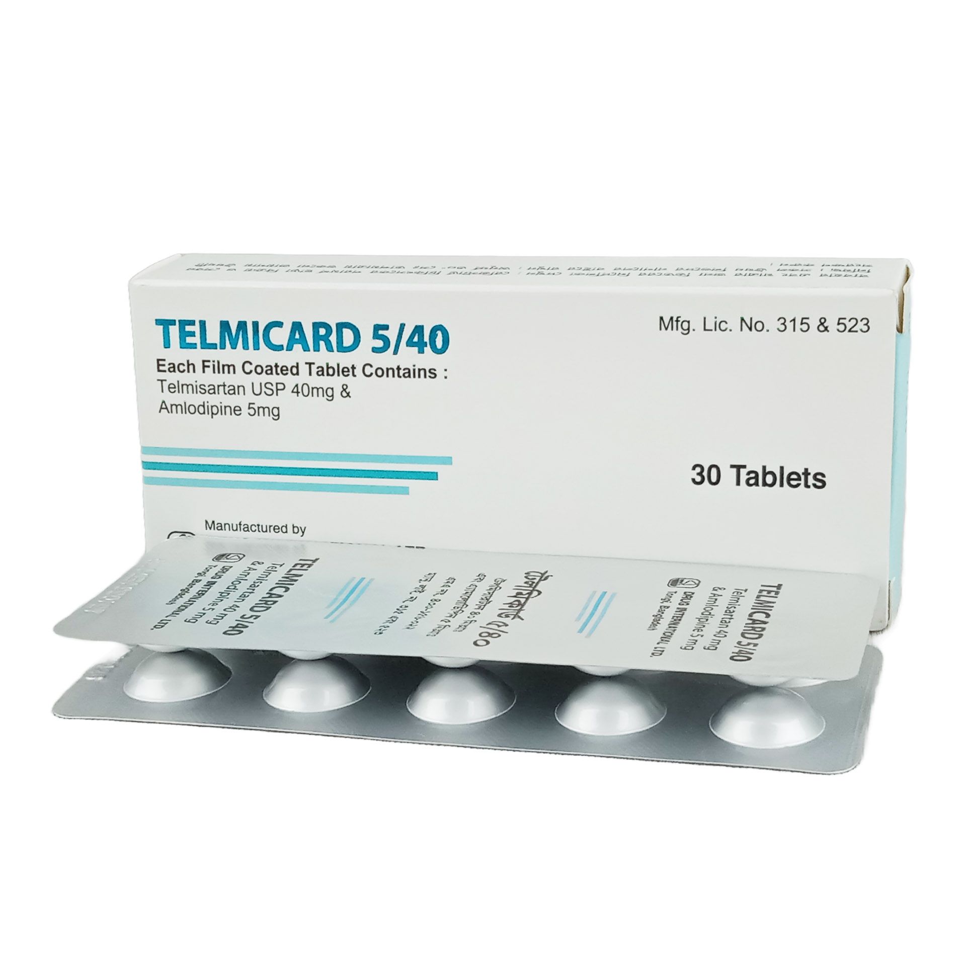 Telmicard  5/40 5mg+40mg Tablet