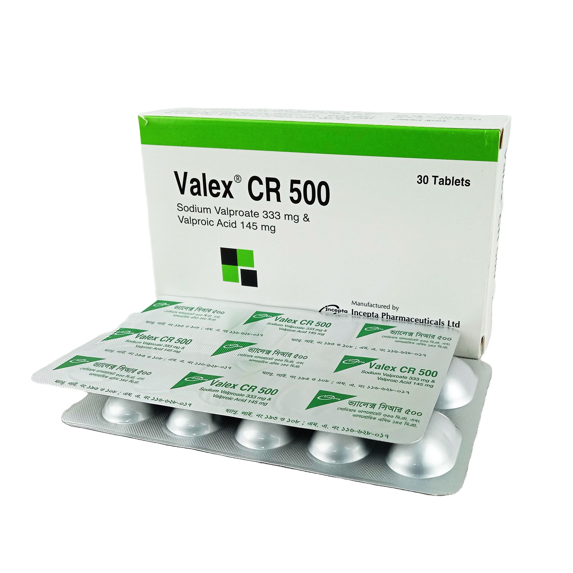 Valex CR 500mg Tablet
