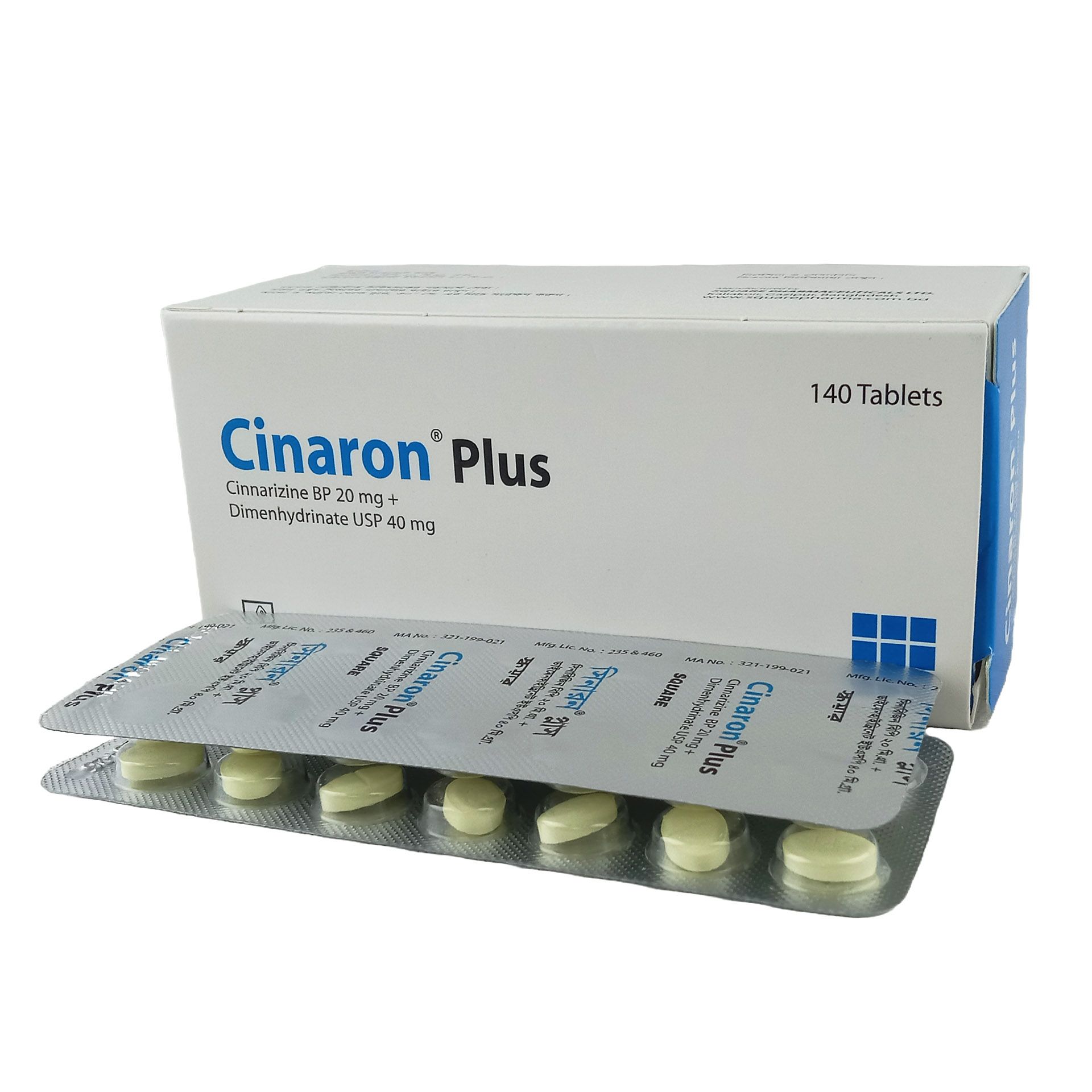 Cinaron Plus 20mg+40mg Tablet
