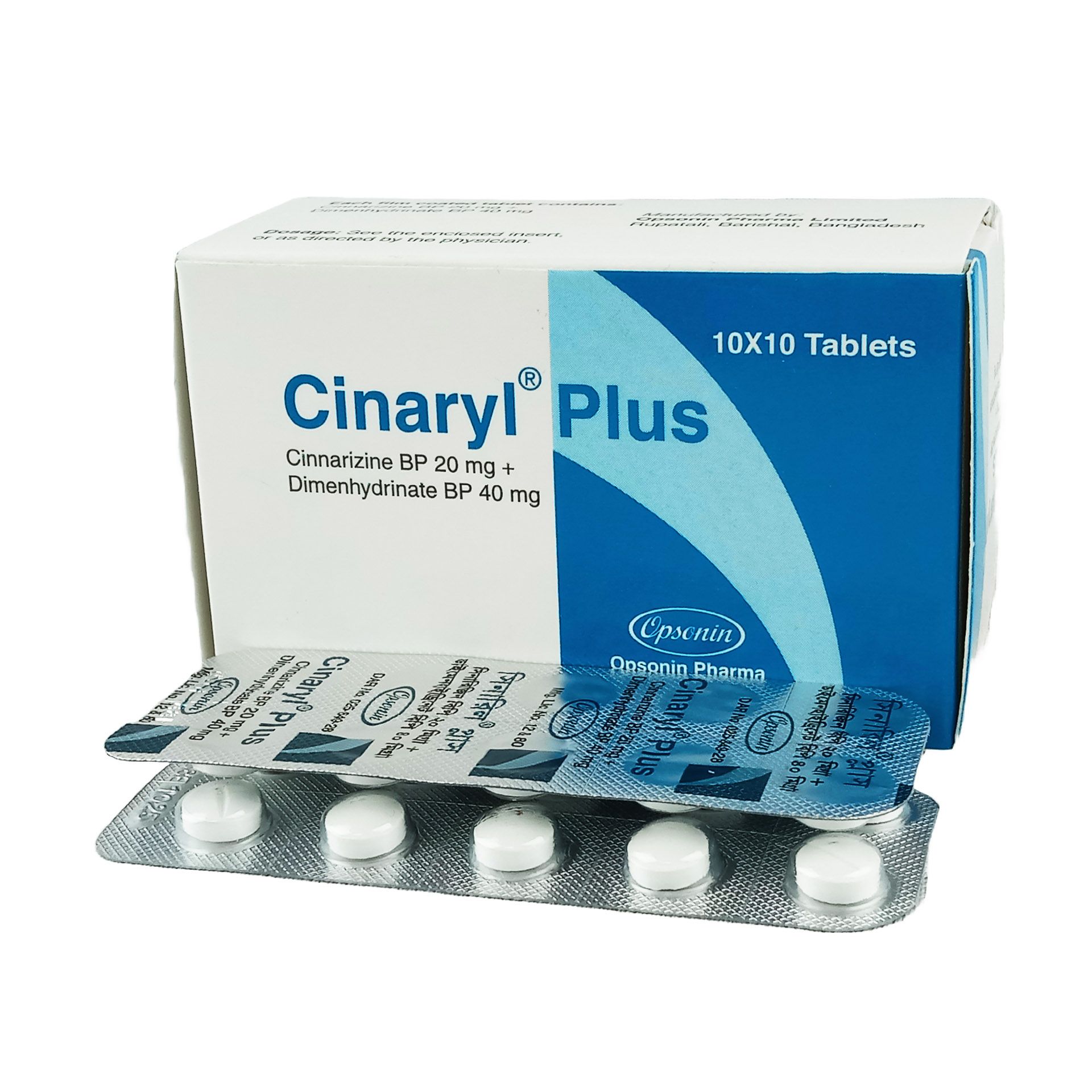 Cinaryl Plus 20mg+40mg Tablet