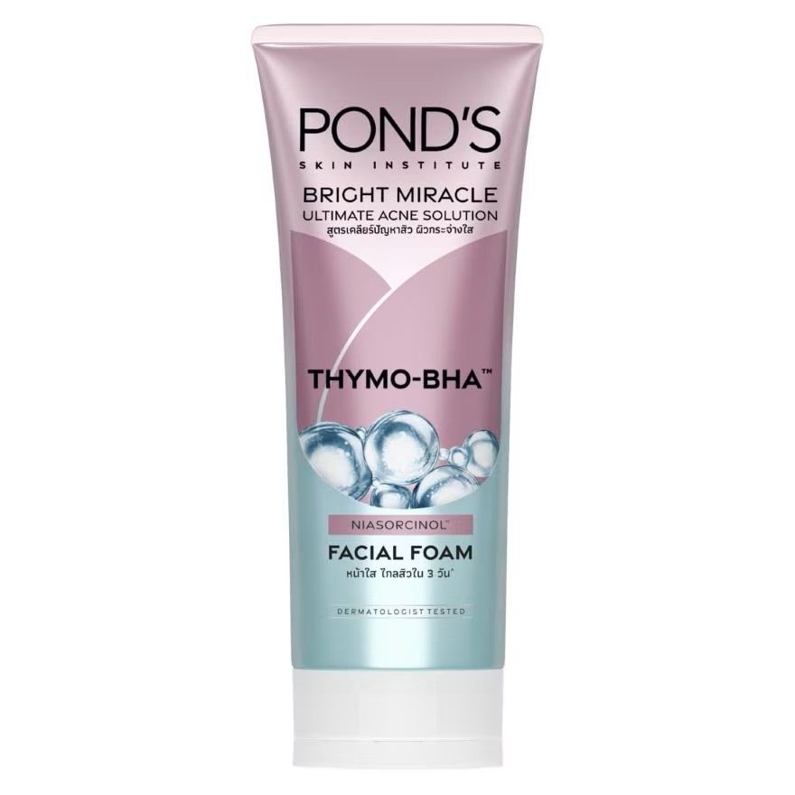 Pond S Bright Miracle Ultimate Acne Solution Thymo Bha Facial Foam Gm