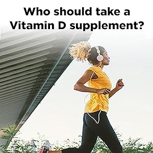 woman running in sunlight with text that reads who should take a vitamin d supplement?