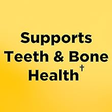 yellow text black background reading, supports teeth &amp;amp;amp;amp;amp;amp; bone health