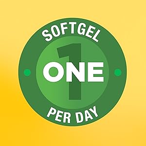 icon showing take 1 softgel per day