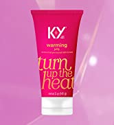 ky warming jelly sensory personal lubricant.  five ounces.  turn up the heat.