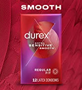 durex extra sensitive smooth regular fit twelve latex condoms