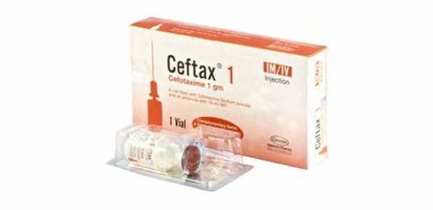 Ceftax 1gm IV/IM 1gm/vial Injection