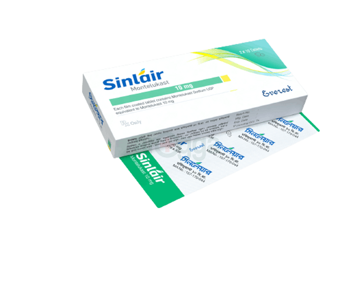 Sinlair 10 Tablet 10mg Medicine Arogga Online Pharmacy Of Bangladesh