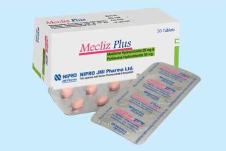 Mecliz Plus 25mg+50mg Tablet