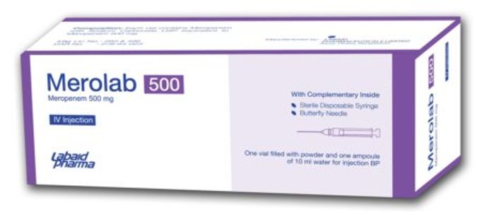 Merolab 500 IV 500mg/vial Injection