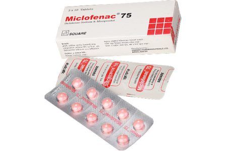 Miclofenac 75/200 75mg+200mcg Tablet