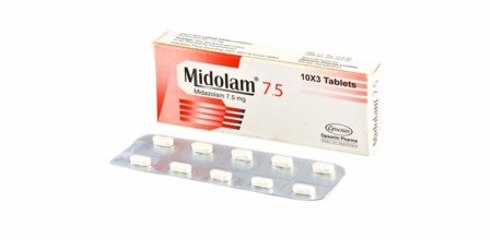Midolam 7.5mg Tablet