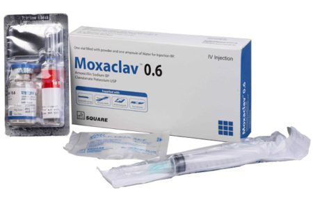 Moxaclav 0.6 IV (500mg+100mg)/10ml Injection