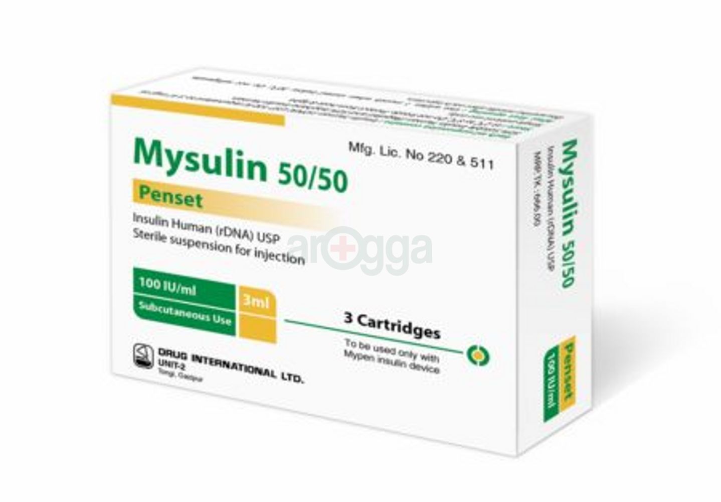 Mysulin 50/50 Penset