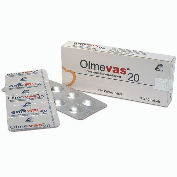 Olmevas 20mg Tablet