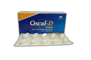 Oscal-D Forte 600mg+400IU Tablet