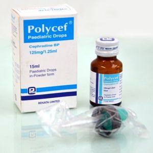 Polycef 125mg/1.25ml Pediatric Drops