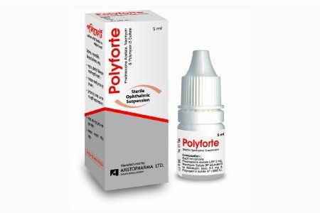 Polyforte (5mg+3.5mg+10000IU)/ml Eye Drop