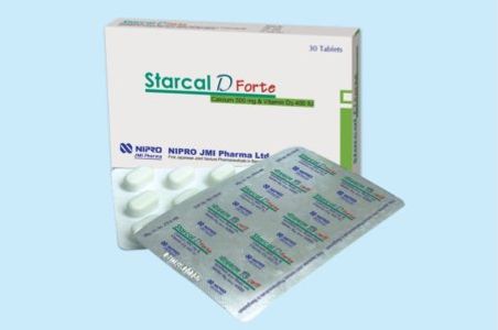 Starcal D Forte 500mg+400IU Tablet