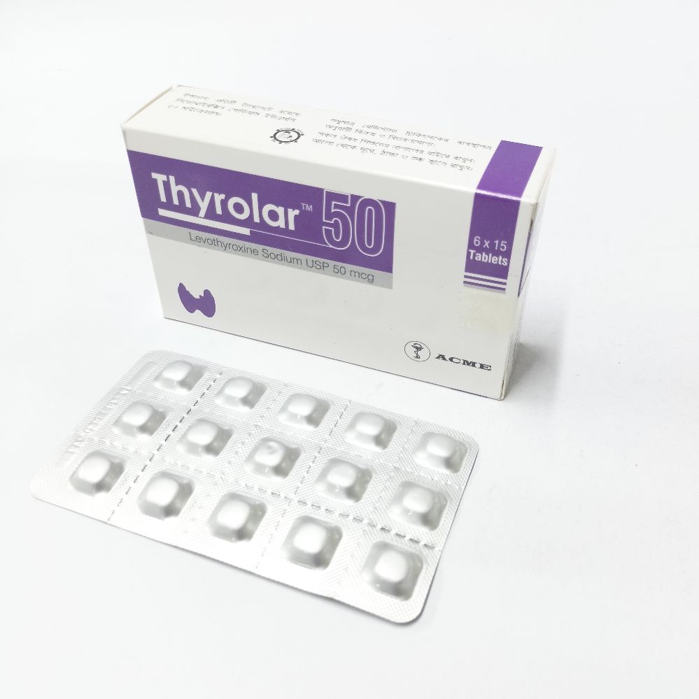 Thyrolar 50 50mcg Tablet