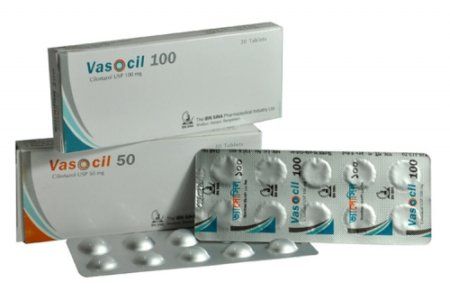 Vasocil 100mg Tablet