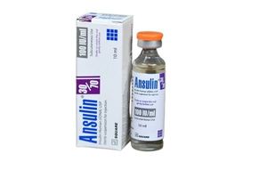 Ansulin 30/70 100IU Vial 100IU/ml Injection
