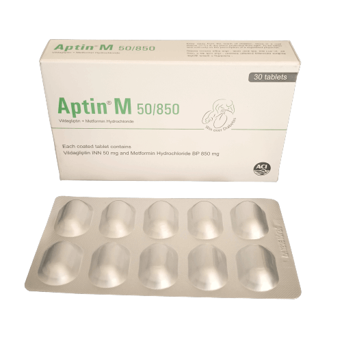 Aptin M 850mg+50mg Tablet
