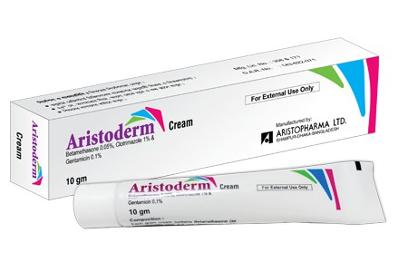 Aristoderm 50mg+1gm+100mg/100gm Cream