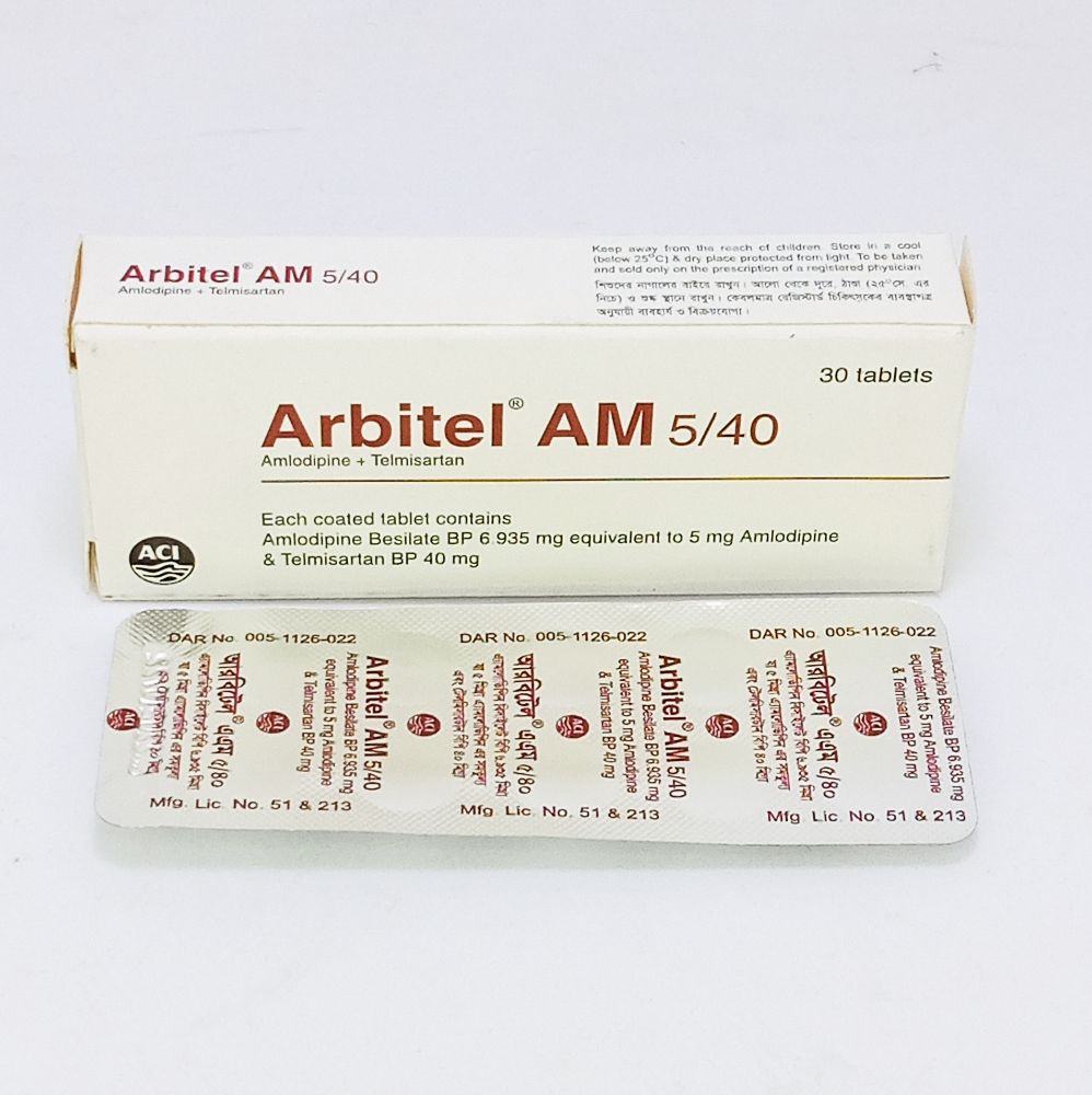 Arbitel AM 5/40 5mg+40mg Tablet