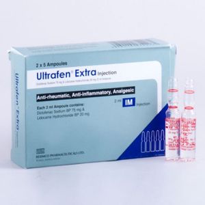 Ultrafen extra 75mg+20mg/2ml IM Injection