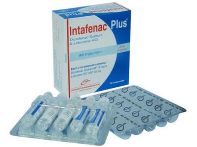 Intafenac PLUS IM 75mg+20mg/2ml IM Injection