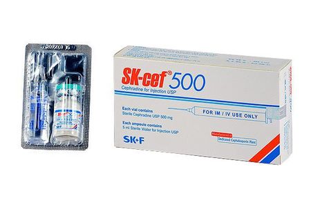 Sk Cef IV/IM 500mg/vial Injection