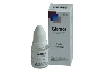 Glamor 100mg+300mg/100ml Eye Drop